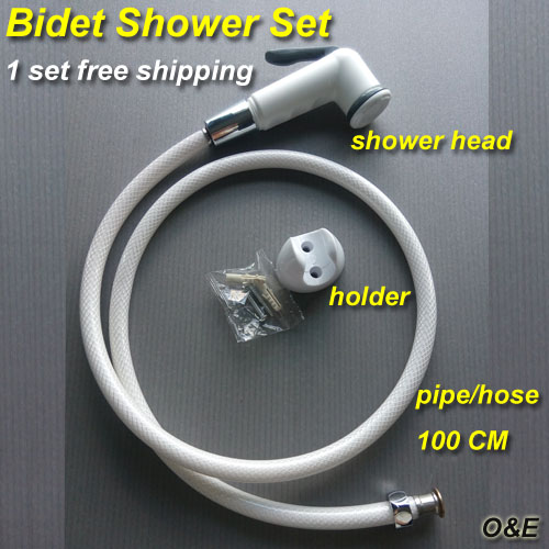  ޴ ޴ ȭ    Ʈ  ABS /Free shipping Portable hand held toilet bidet shower spray jet set  ABS material